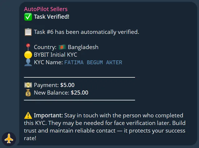 Auto-verified task